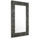 Belmont 55.31 X 35.43 inch Straw Marquetry Charcoal Wall Mirror