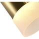 Andes LED 40 inch Satin Gold Multi Light Pendant Ceiling Light