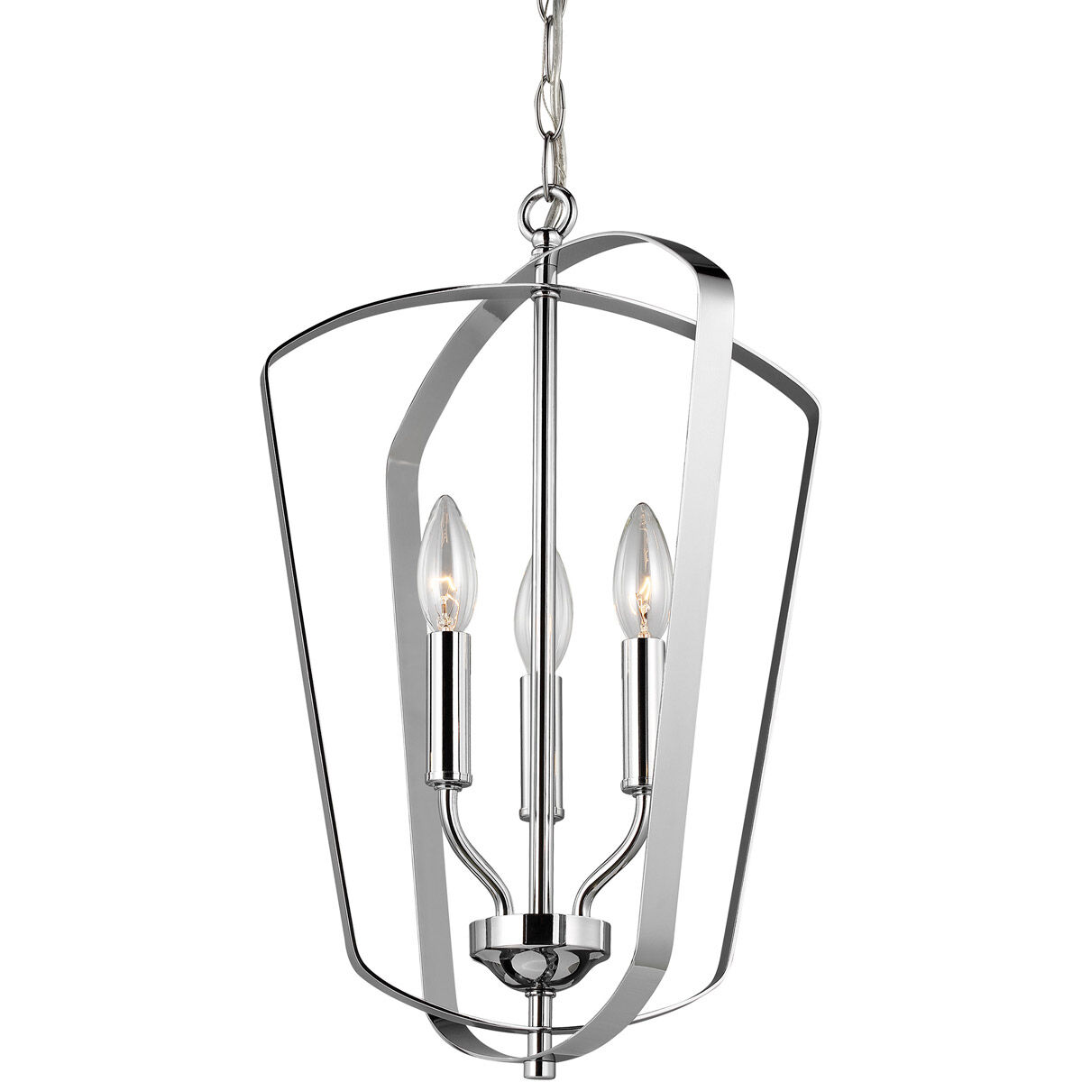 Romee 3 Light 12.88 inch Chrome Foyer Pendant Ceiling Light, Small