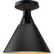 Alora Mood Archer 1 Light 9.5 inch Matte Black Flush Mount Ceiling Light