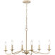 Ellisville 6 Light 30 inch Antique Cream Chandelier Ceiling Light