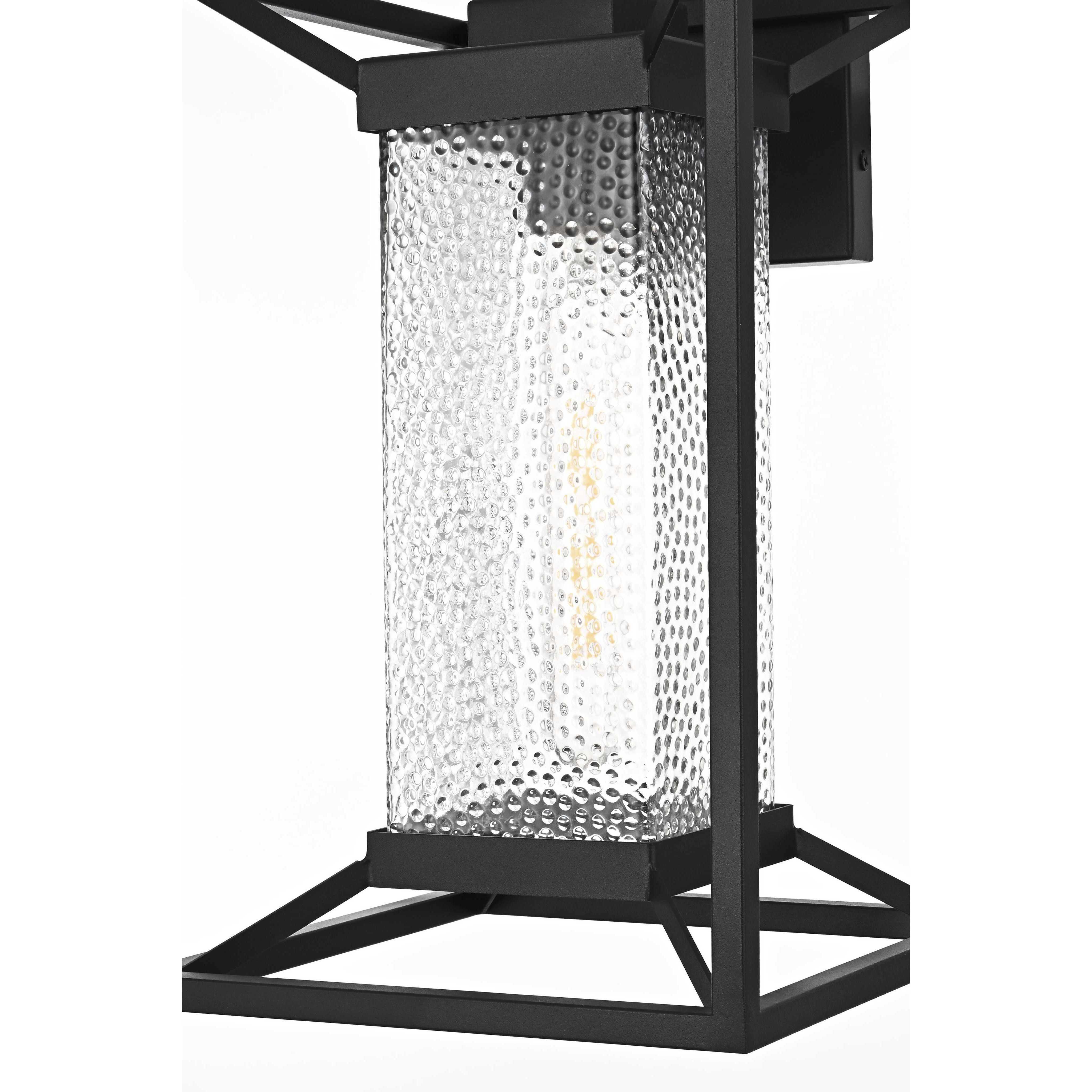 Willington 1 Light 17 inch Black Outdoor Wall Sconce