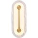 Zubris 1 Light 18 inch Gold Outdoor Sconce