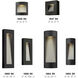 Luna Outdoor Wall Mount Lantern in Satin Black, Non-LED, Medium