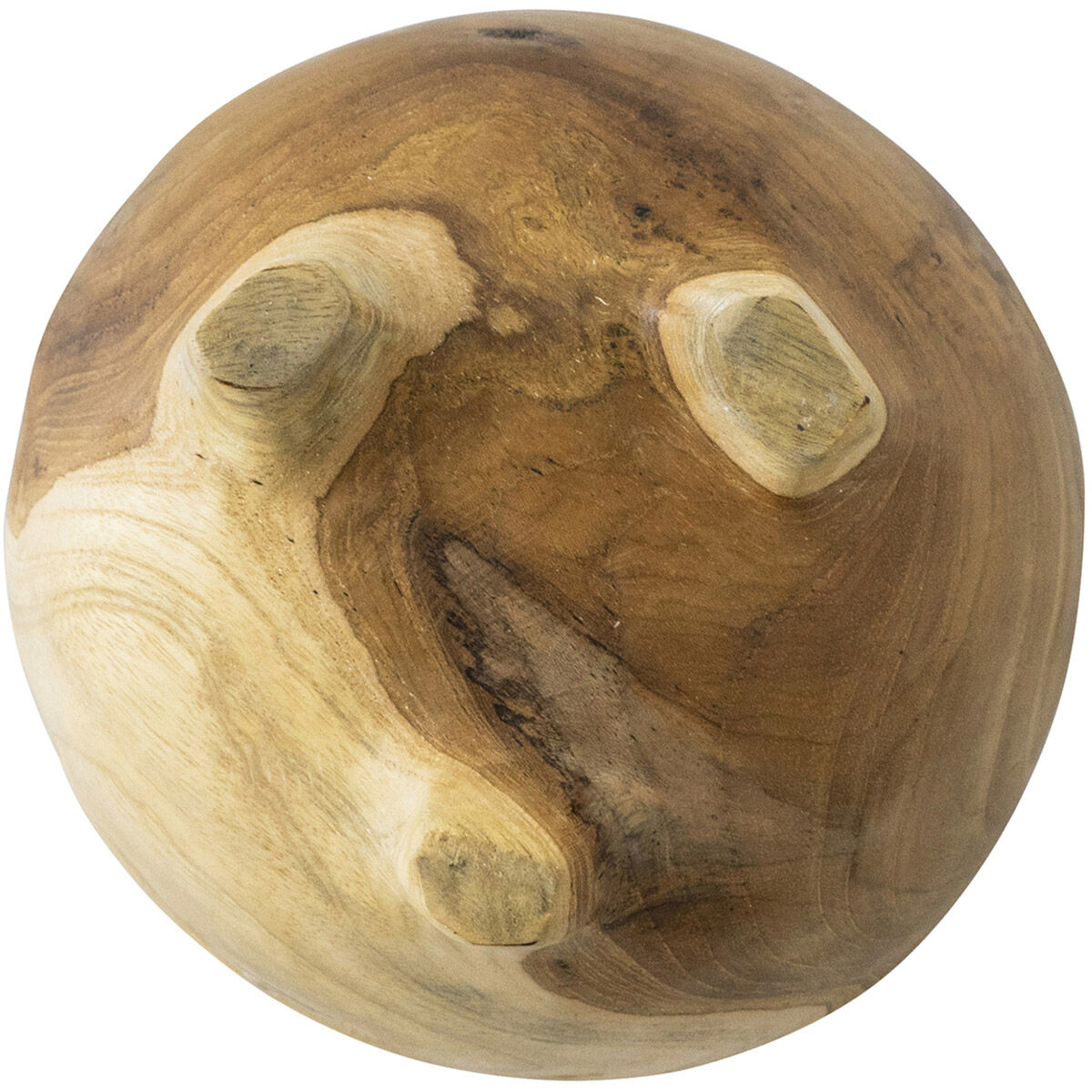 Teak 6 X 3 inch Bowls, With Legs, Set of 2