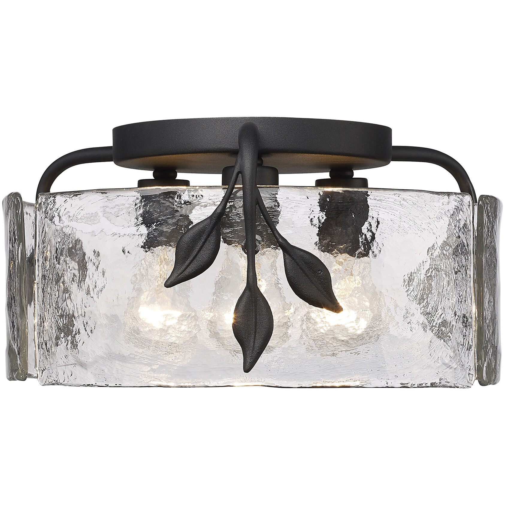 Calla 3 Light 15.13 inch White Gold Flush Mount Ceiling Light