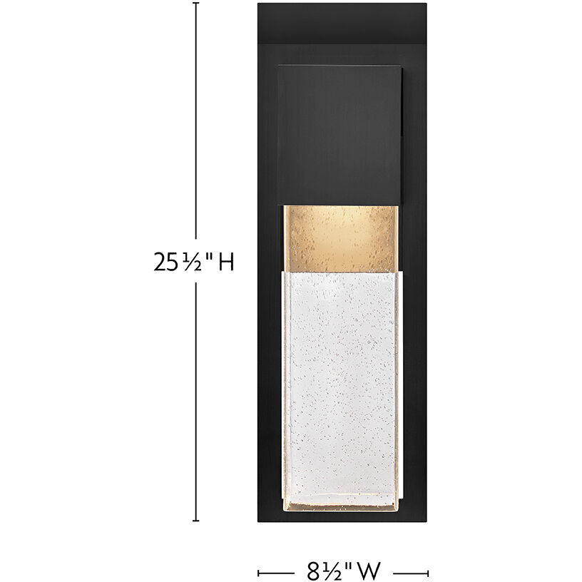 Coastal Elements Alex 1 Light 25.5 inch Black Outdoor Wall Mount