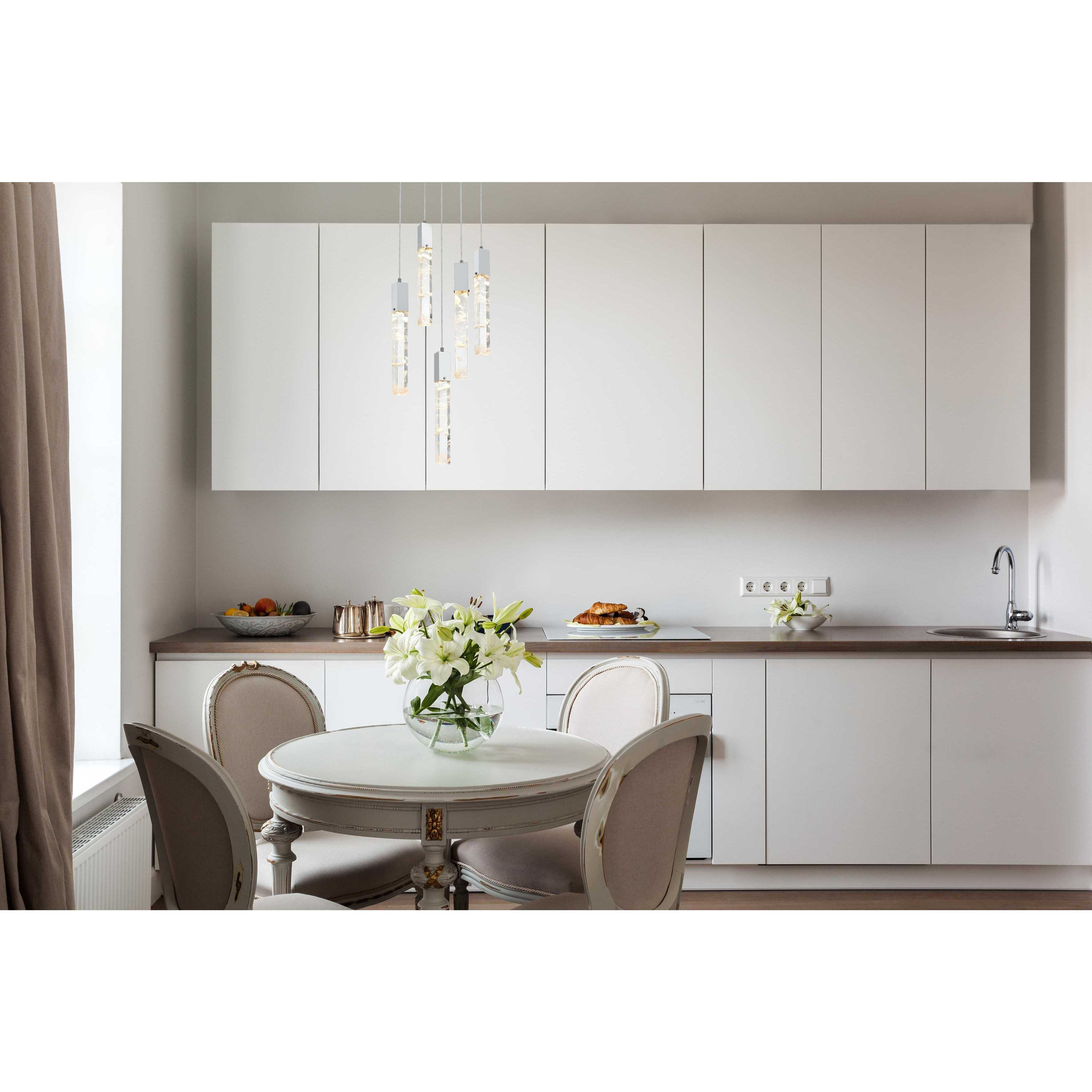 Aurora 5 Light 20 inch Black Chandelier Ceiling Light