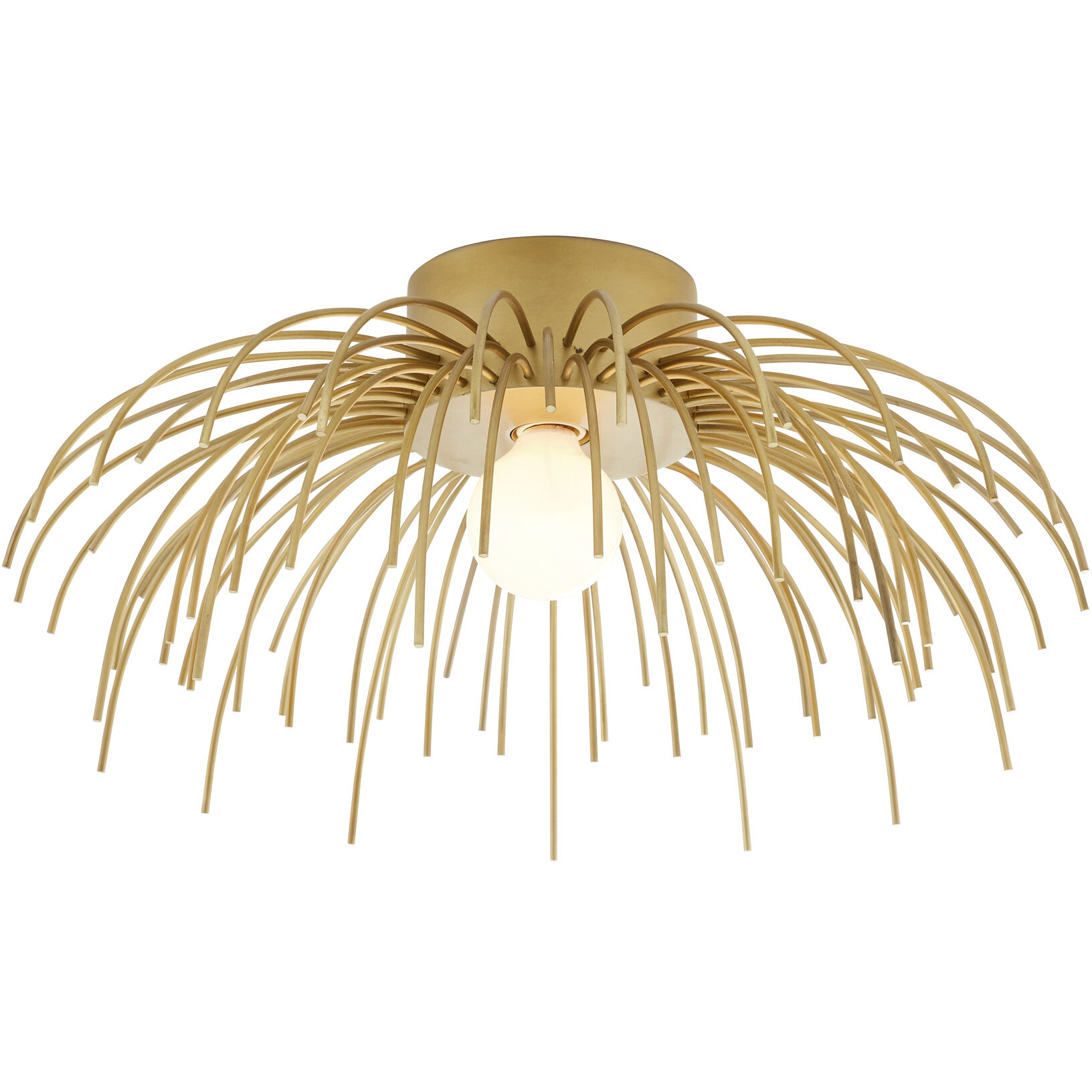 Margaret 1 Light 21 inch Antique Brass Flush Mount Ceiling Light