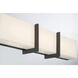 High Rise LED 24.25 inch Dark Matte Black Bath Bar Wall Light