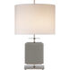kate spade new york Beekman 27.5 inch 75 watt Grey Table Lamp Portable Light in Cream Linen, Small