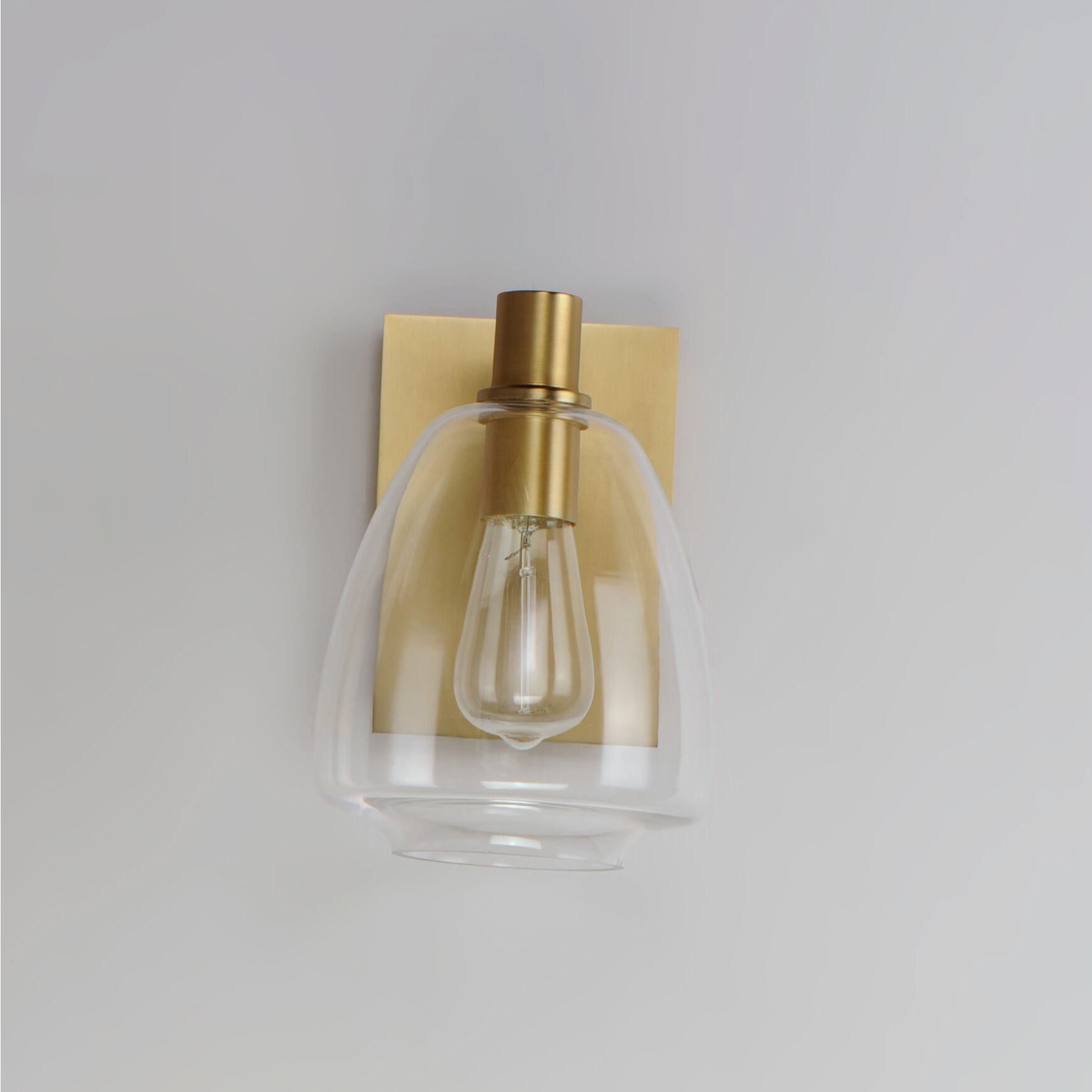 Babylon 1 Light 7 inch Satin Brass Wall Sconce Wall Light
