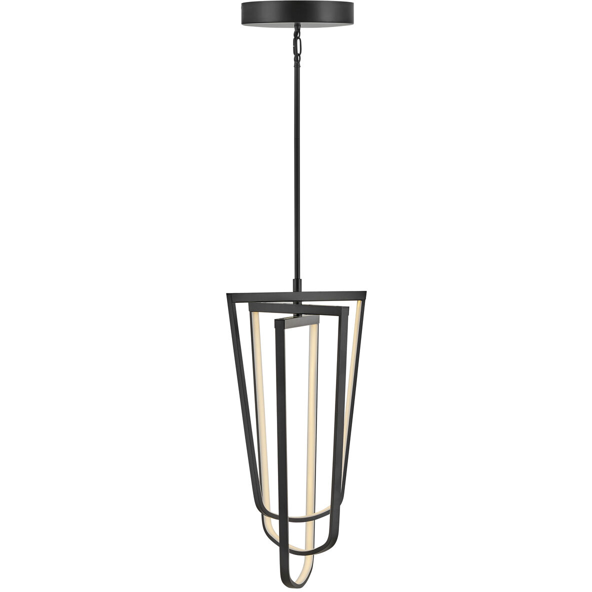Onyx LED 14.5 inch Black Pendant Ceiling Light