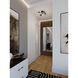 Jamie 4 Light 25 inch Black Semi-Flush Mount Ceiling Light