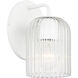 Eisele 1 Light 5 inch Matte White Sconce Wall Light, Small