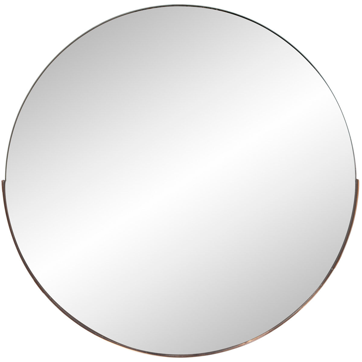 Dante 30 X 30 inch Polished Rose Gold Wall Mirror