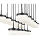 Renaud LED 46.75 inch Matte Black Linear Chandelier Ceiling Light
