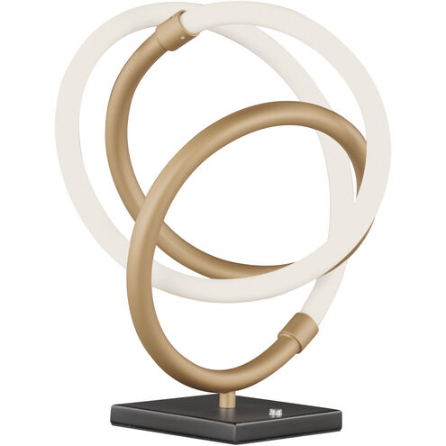 Mobius 14 inch 13.20 watt Black/Gold Table Lamp Portable Light