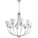 Enclave 8 Light 30 inch Polished Nickel Chandelier Ceiling Light