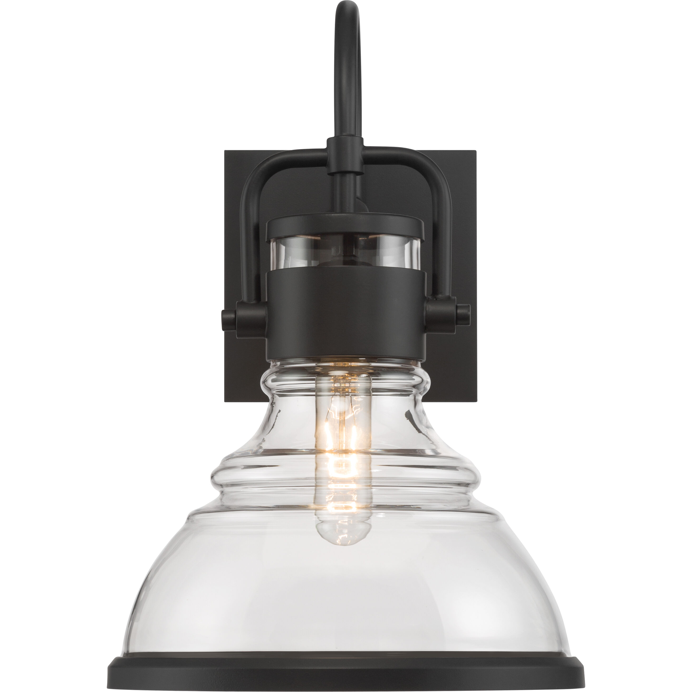 Calen 1 Light 15.5 inch Dark Matte Black Outdoor Wall Sconce