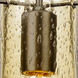 Juni 16 1 Light Bronze Pendant Ceiling Light in Gold Bubble Glass