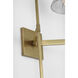 Waterford Blaze Tail Sconce Wall Light in Natural Brass