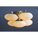 Bregman LED 30.75 inch Aged Brass Semi Flush Ceiling Light