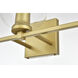 Juelz 3 Light 24 inch Brass Bath Sconce Wall Light