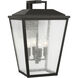 Drew & Jonathan Kennewick 4 Light 19 inch Textured Black Outdoor Wall Lantern, Large