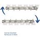 Clear Glass 6 Light 48 inch Brushed Nickel Vanity Light Wall Light