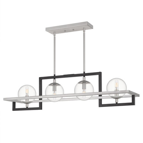 Kane 4 Light 40 inch Earth Black Island Chandelier Ceiling Light