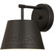 Maddox 1 Light 8 inch Matte Black Wall Sconce Wall Light