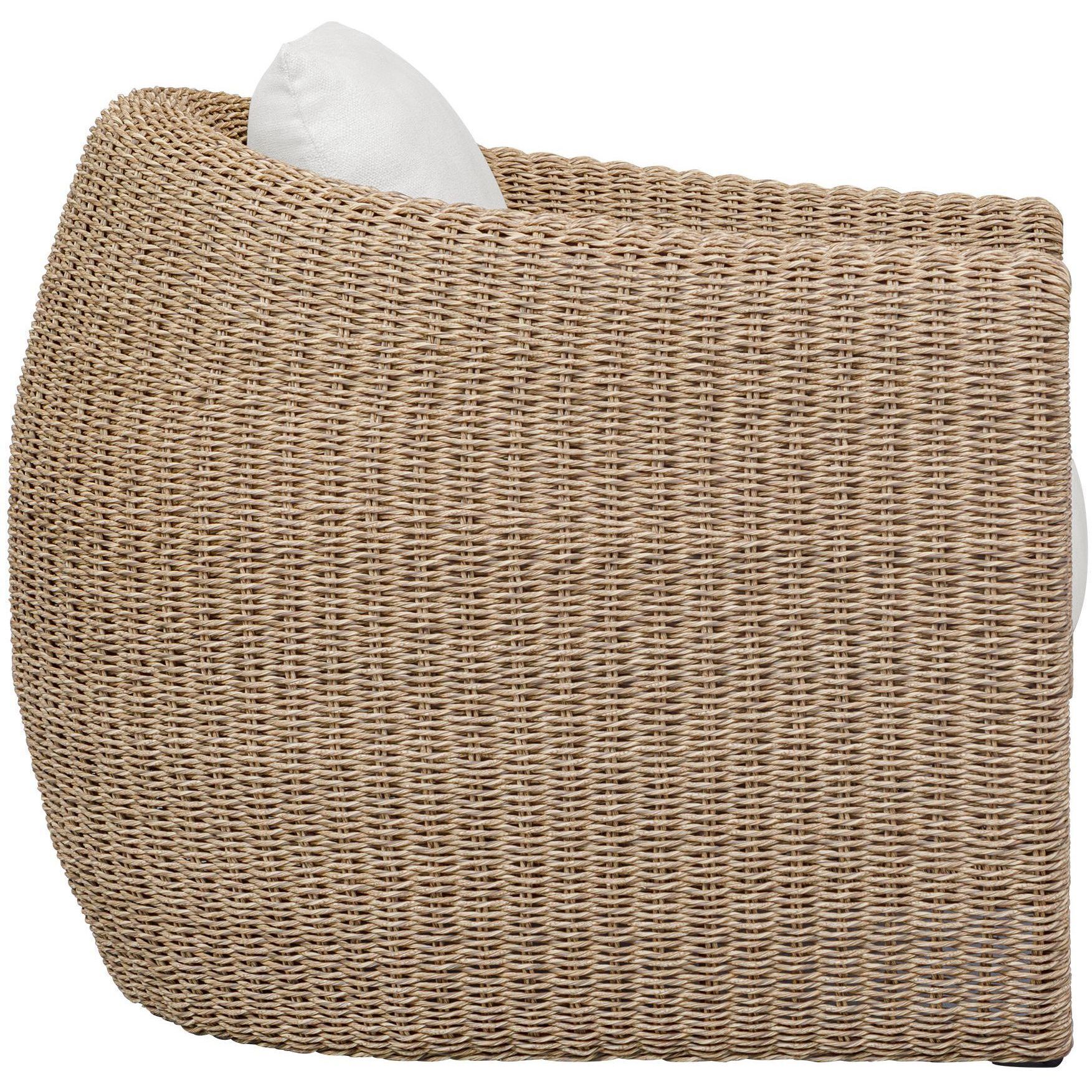 Tropic Golden Flax and Oyster White Outdoor Lounge Chair