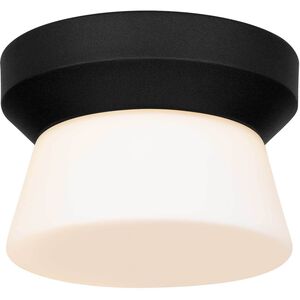 Skirt LED 7 inch Sand Black Outdoor Flush Mount