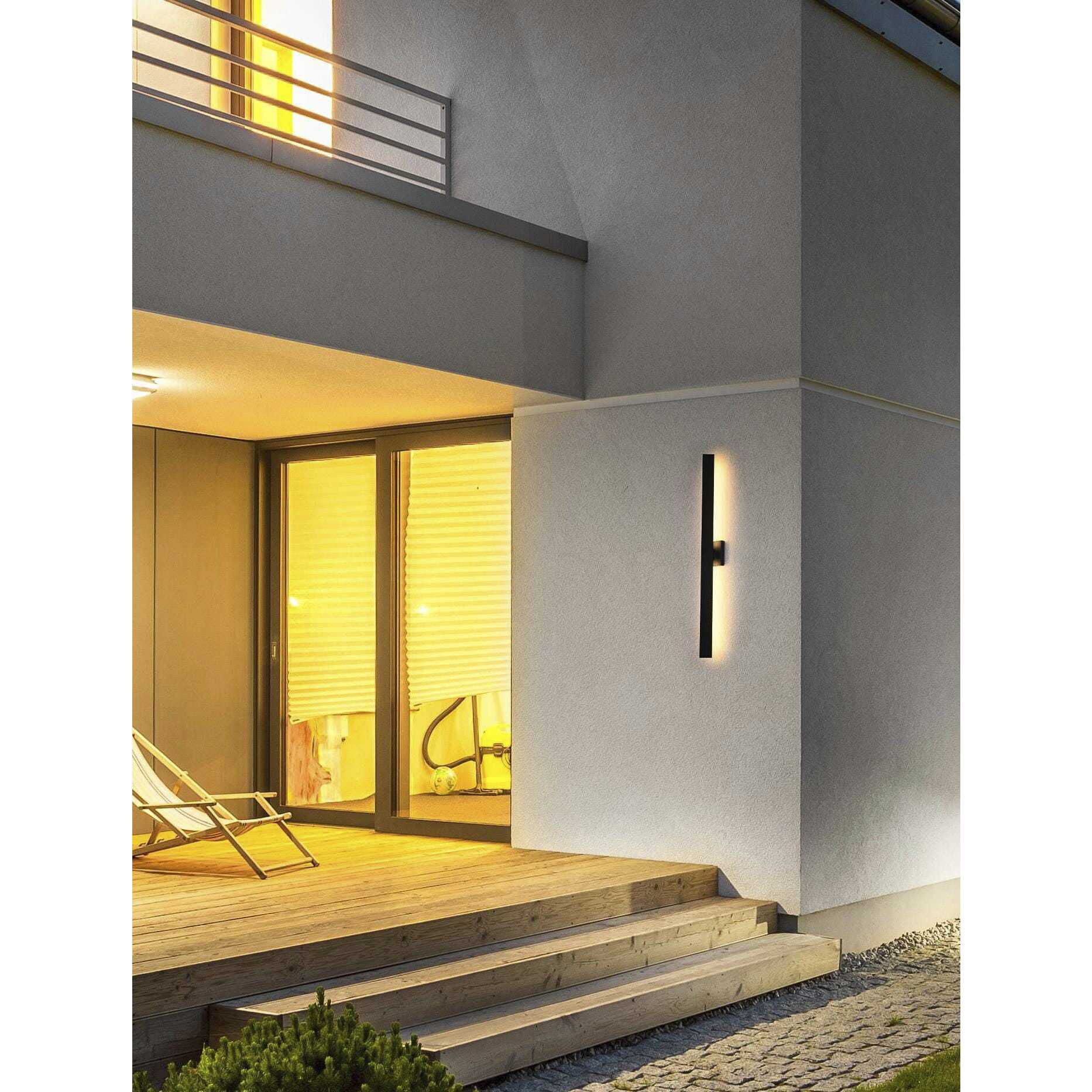 Troy 2 Light 38 inch Black Outdoor Wall Sconce