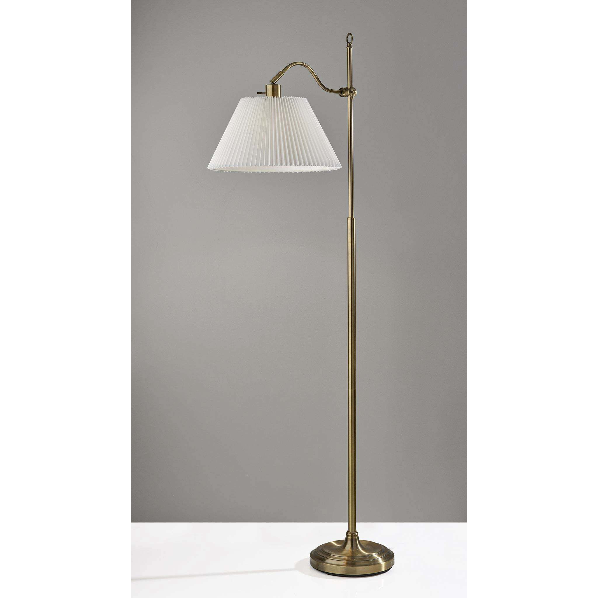 Derby 64.75 inch 150.00 watt Antique Brass Floor Lamp Portable Light