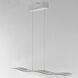 Roller LED 37 inch Matte White Linear Pendant Ceiling Light