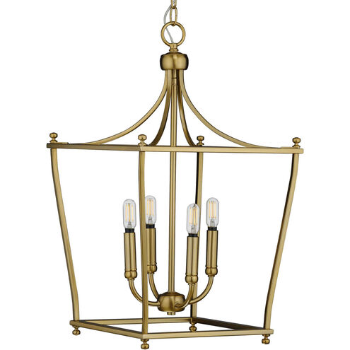 Parkhurst 4 Light 14 inch Brushed Bronze Foyer Pendant Ceiling Light