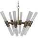 Moira 16 Light 16 inch Aged Brass Chandelier Ceiling Light