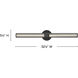 Georgette LED 32.25 inch Black Vanity Light Wall Light