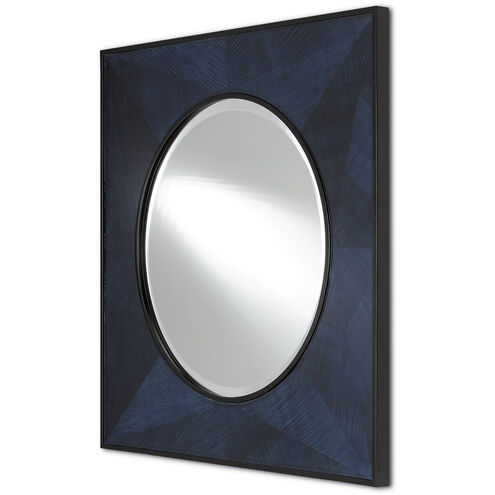 Kallista 36 X 36 inch Dark Sapphire/Caviar Black/Mirror Wall Mirror