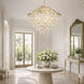 Kalani 16 Light 41 inch French Gold Chandelier Ceiling Light, Smithsonian Collaboration