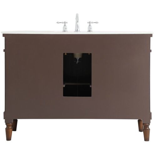 Lexington 48 X 21.5 X 35 inch Walnut Vanity Sink Set