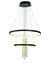Glacier LED 24 inch Black Foyer Chandelier Ceiling Light