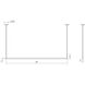 Thin-Line LED 72 inch Satin Black Pendant Ceiling Light in 6ft., 3500K