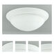 Signature 1 Light 12 inch White Flushmount Ceiling Light