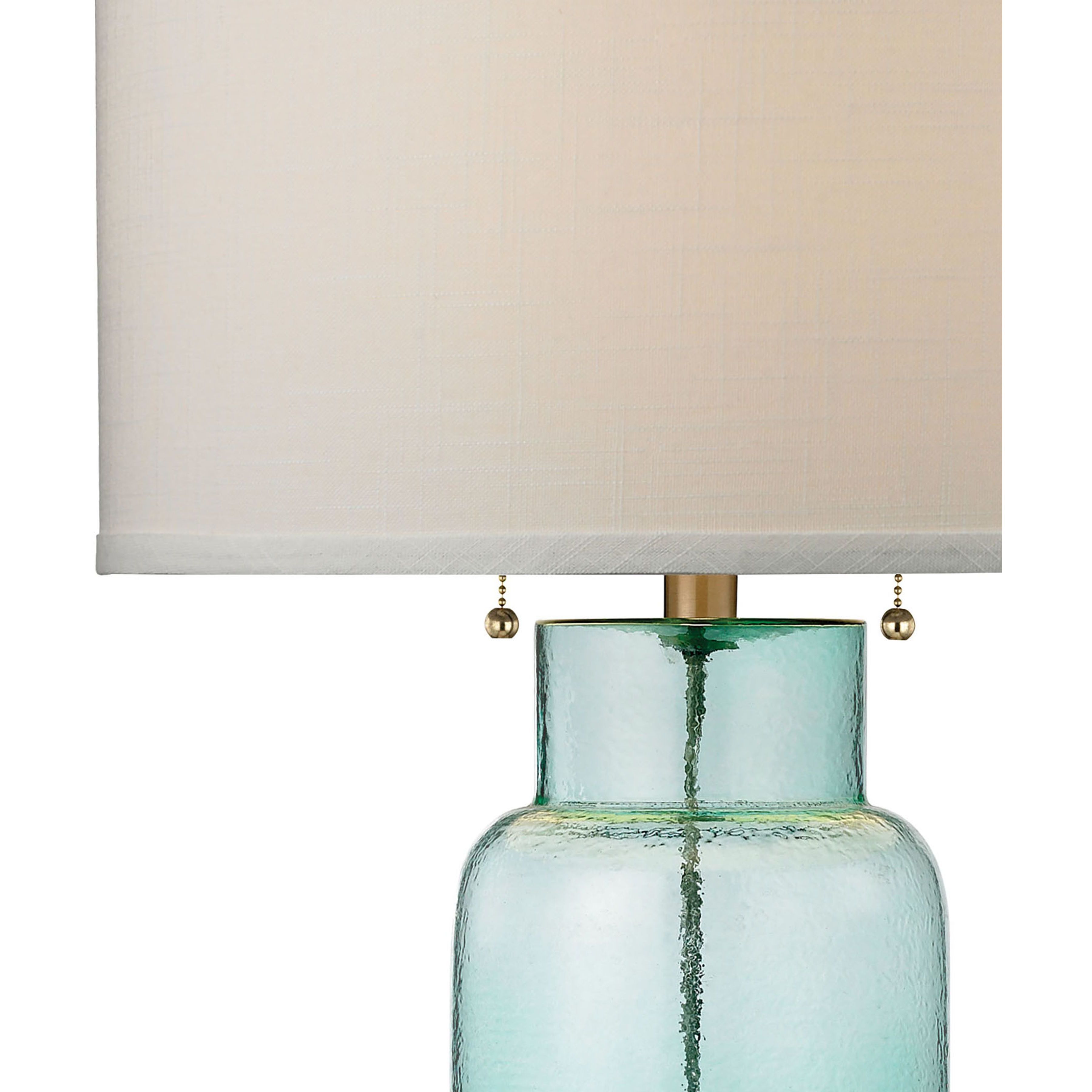 Glass Bottle 30 inch 150 watt Aqua Table Lamp Portable Light