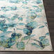 Paramount 35 X 22 inch Teal Rug in 2 x 3, Rectangle