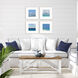 Waterside Collection Blue Framed Art
