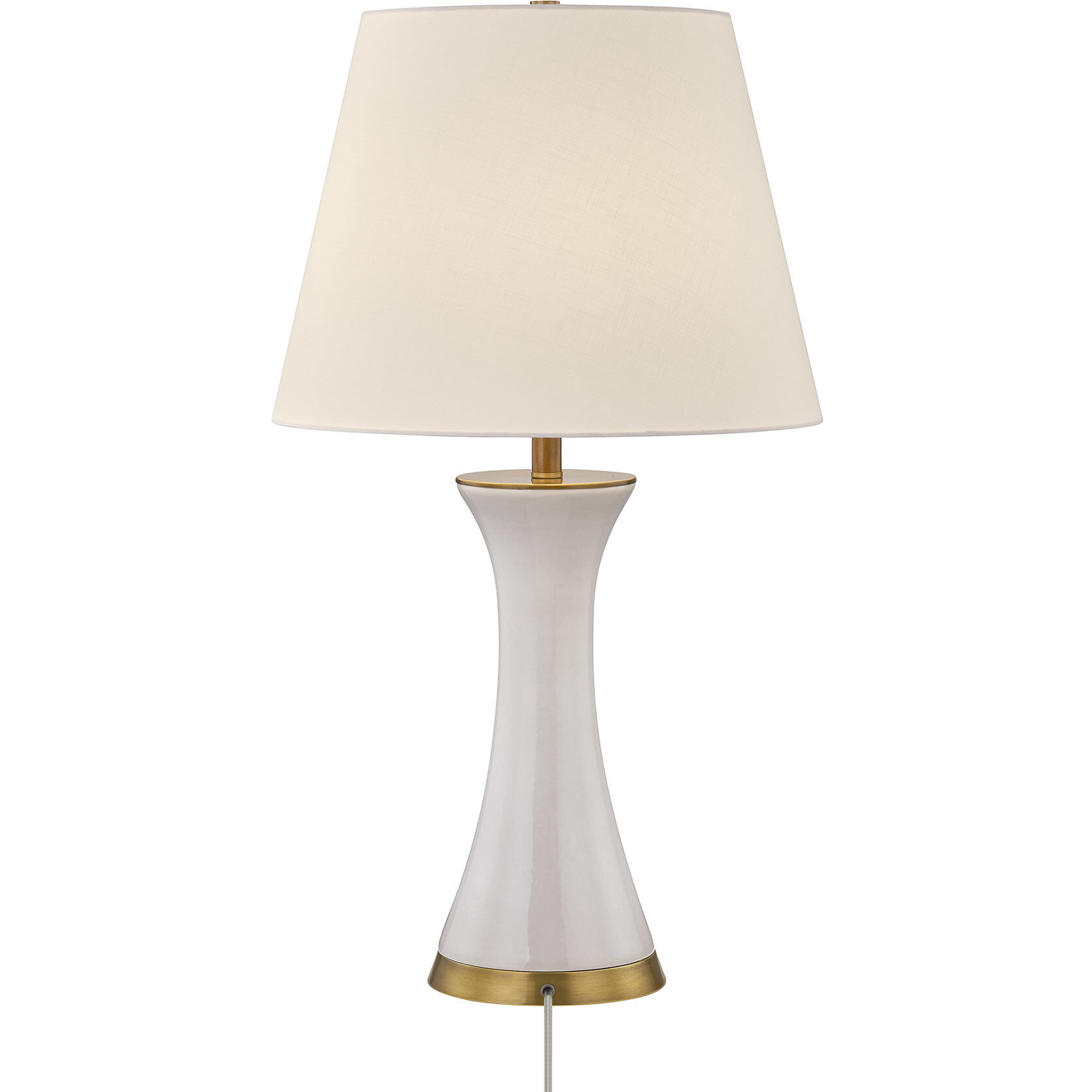 Dana 31.63 inch 100.00 watt White Table Lamp Portable Light, Coco & Dash